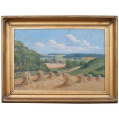 Oil on Canvas: "Countryside in Jutland"