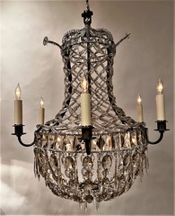 Neo-Classic Style Crystal 9-Light Chandelier