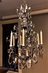 Louis XV Style Candle + Lights Chandelier