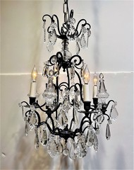 Louis XV Style 4-Light Crystal Chandelier