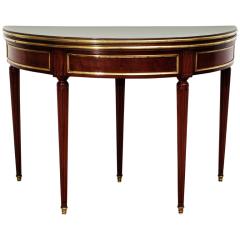 7869FP - Brass Bound Game Table
