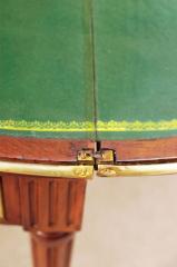 7869FP - Brass Bound Game Table (4)